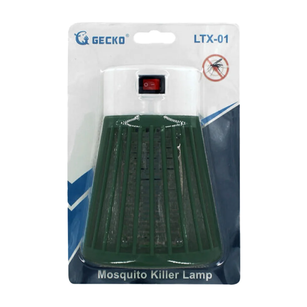 Lámpara eléctrica gecko mata mosquitos con interruptor y clavija de enchufe, 1w, variedad de colores / 87120 / ltx-01 / ep31252 / z & j / 801010