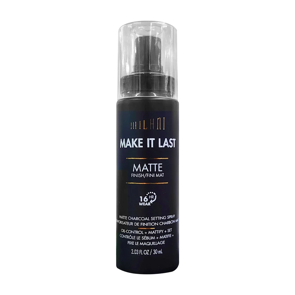 Fijador de maquillaje en spray con extracto de carbón activado y acabado matte, 30ml / make it last / 850056