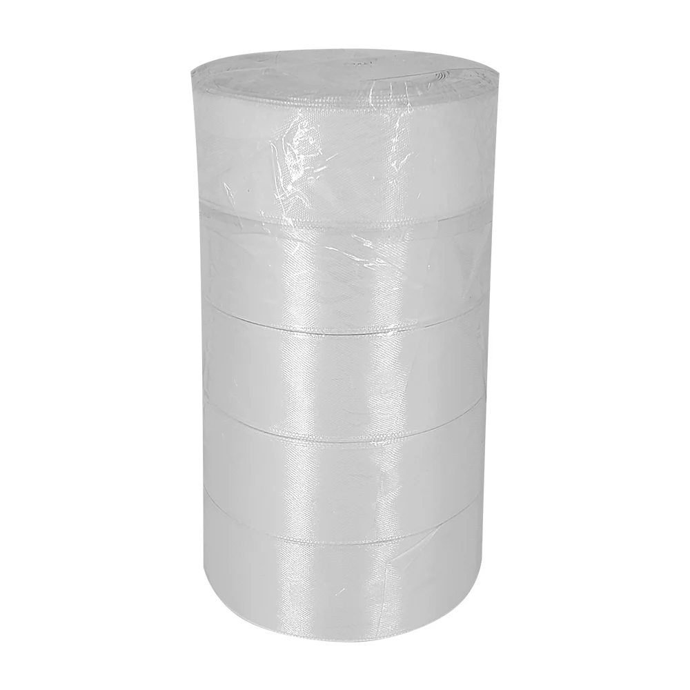 Paquete 5 listones lisos de seda de 30m y 4cm de grosor, variedad de colores / cz-s-021