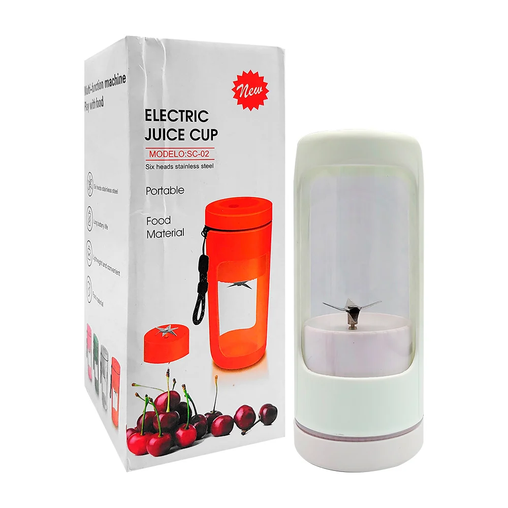 Vaso pequeño de plástico portátil con cuchilla para hacer batidos / jugos, variedad de colores / d-20262