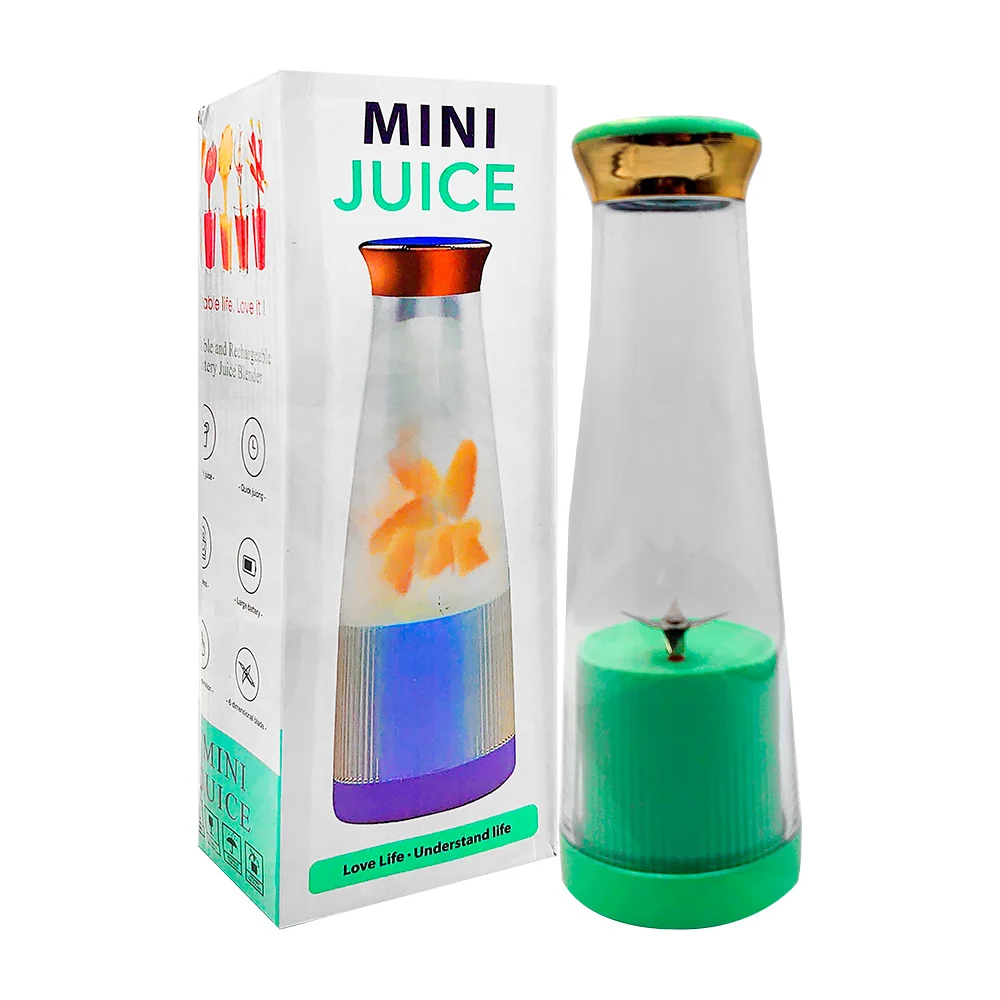 Mini licuadora recargable para jugo portátil de 380ml, variedad de colores / dm-628