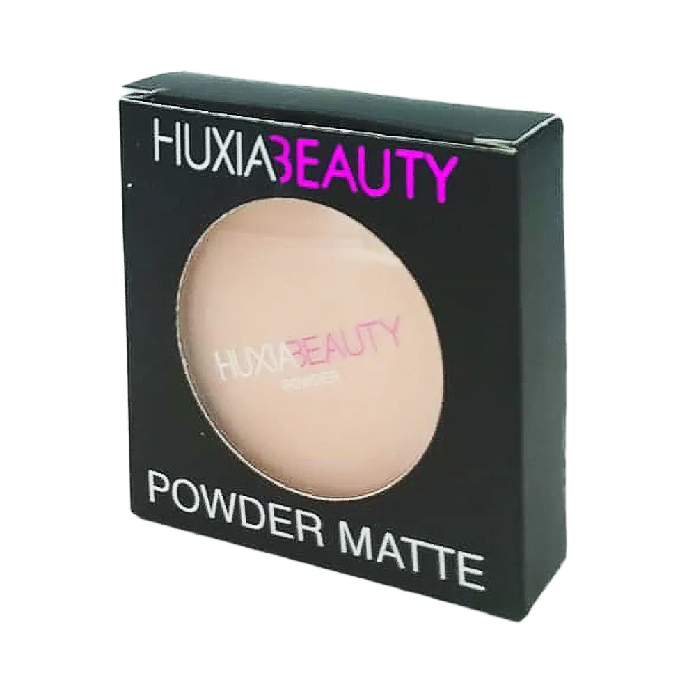 1pza Polvo compacto de 8g en tono matte con espejo y esponja / huxiabeauty power / d55 / a142 / mk-a-142