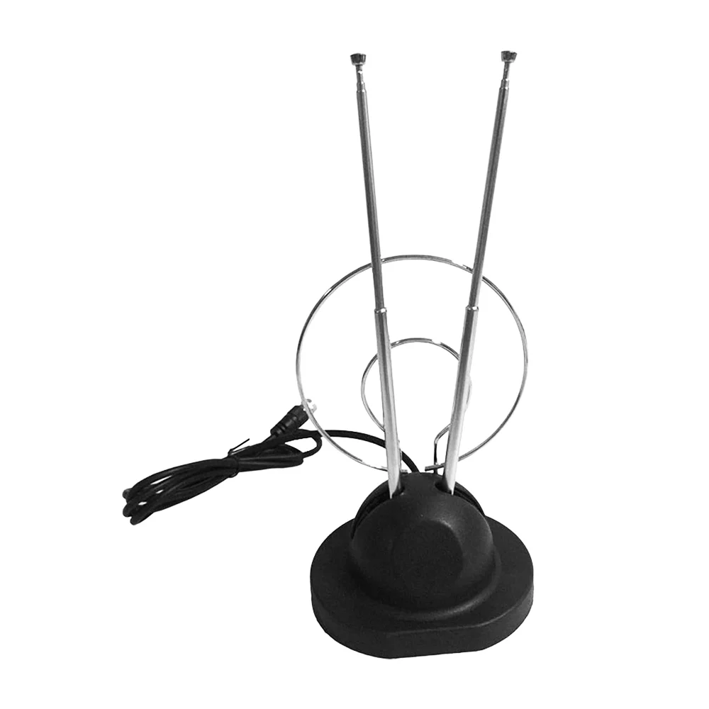 Antena de conejo con doble aro pata pantalla televisión / dq / db-618