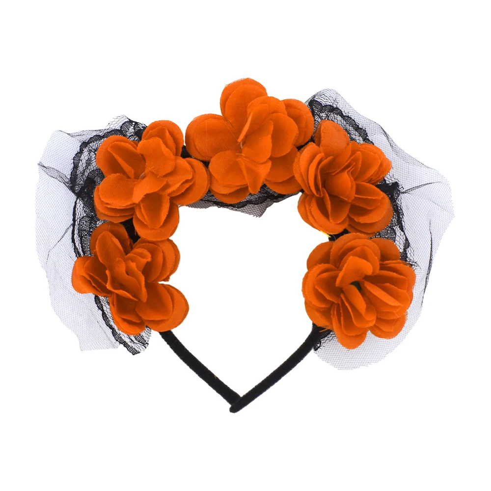 1pza Diadema de flores para disfraz de catrina, variedad de colores / ddm-w-225