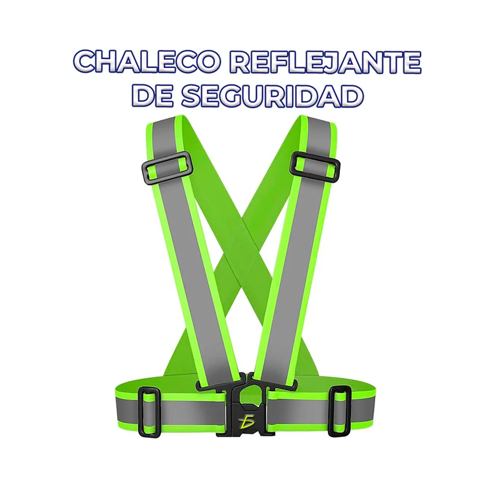 Chaleco reflejante de seguridad con tirantes super ajustables / dep.58