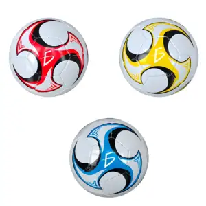 Balón de futbol #5 de color blanco con diseño, variedad de colores / …