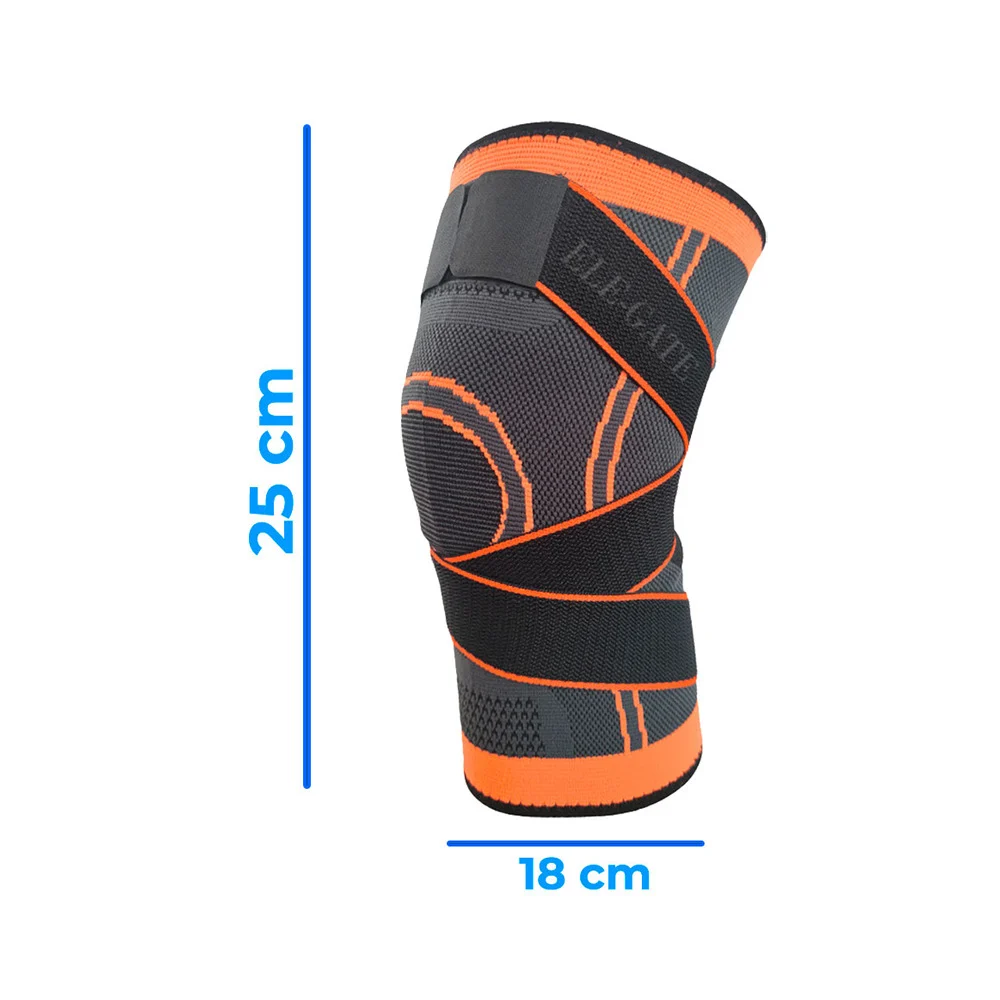 Rodillera ajustable de tejido 3d transpirable antideslizante