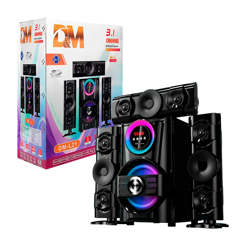 Equipo de sonido bluetooth con 3 amplifi...