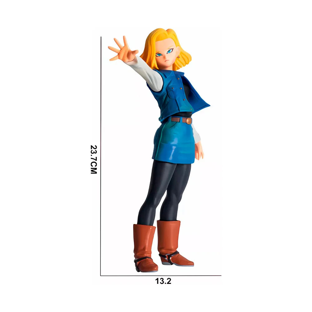 Figura coleccionable dragon ball de androide número 18, 23cm / match mahers