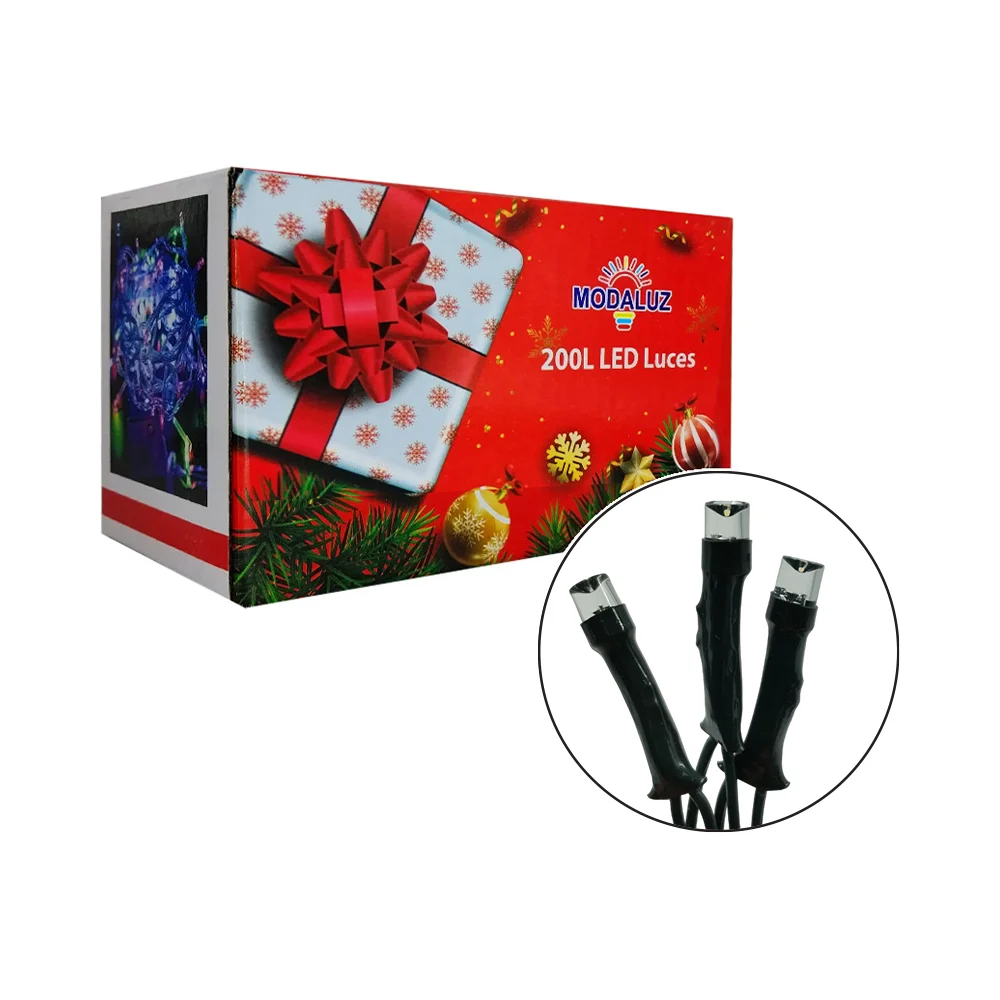Serie navideña con 200 led de luz fría para decoración / dml8153