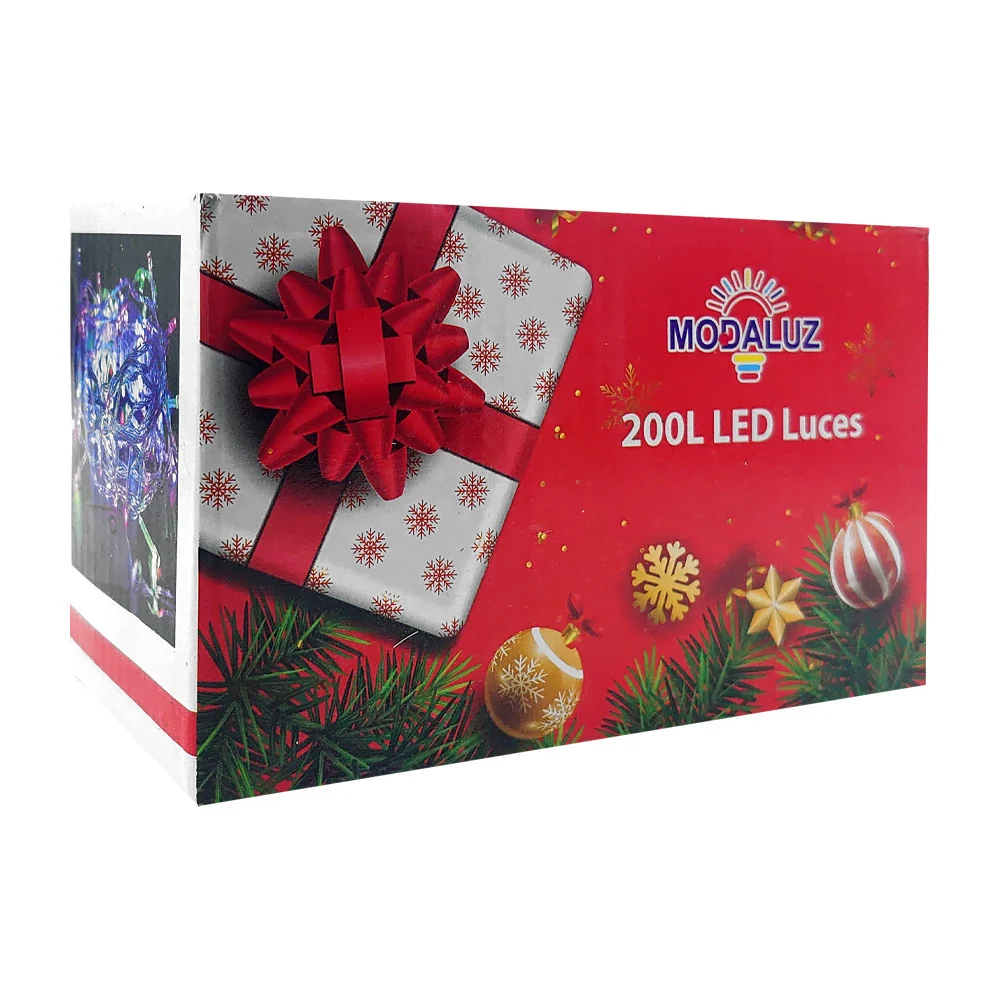 Serie de cable transparente con 200l luces led de luz fría para decoración de navidad / moda luz / dml8165