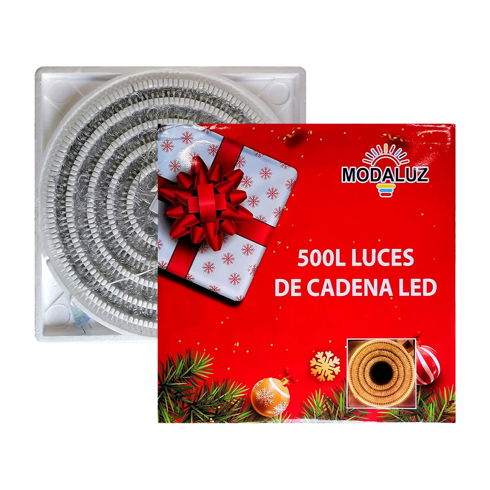 Serie de 500l luces led de cadena lineal con luz cálida para decoración navideña / moda luz / dml8200