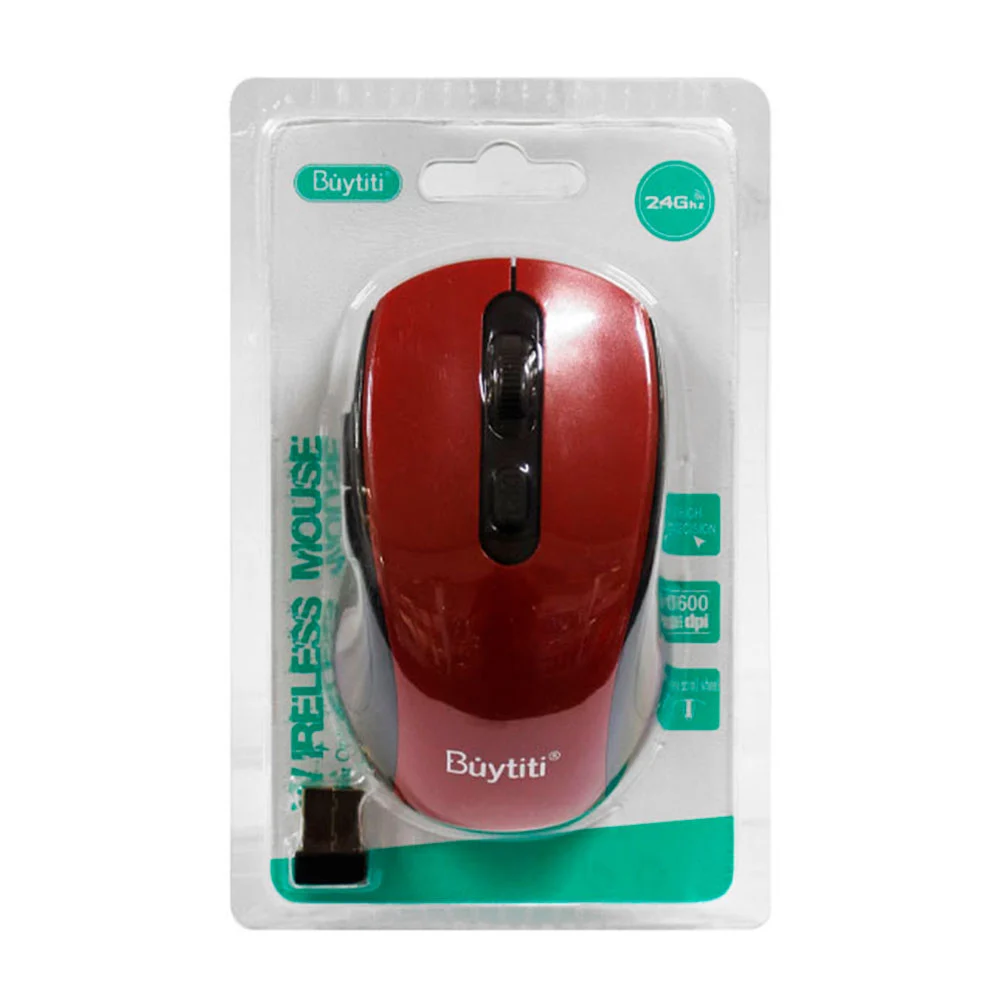 Mouse inalámbrico bluetooth buytiti, 2.4ghz, 1600dpi / dnsd-9213