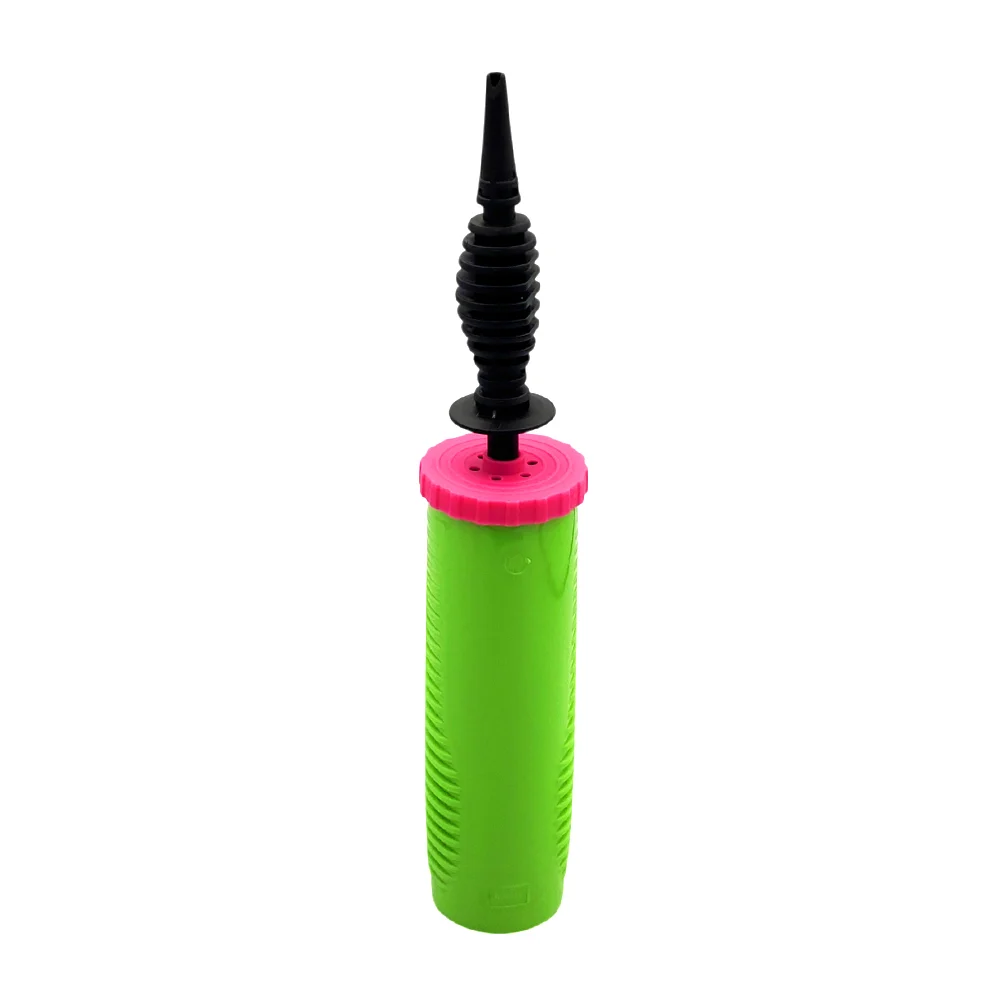 Bomba manual para inflar globos, de plástico, con boquilla ergonómica, variedad de colores y diseños / dqt-21 / f4699