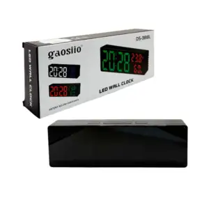 1pza Reloj despertador rectangular con botones en la parte superior y…