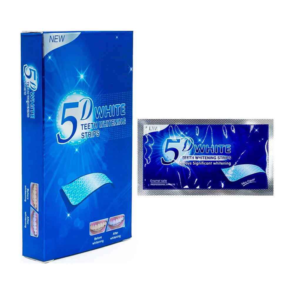 Paquete con tiras blanqueadoras para los dientes / dt-01