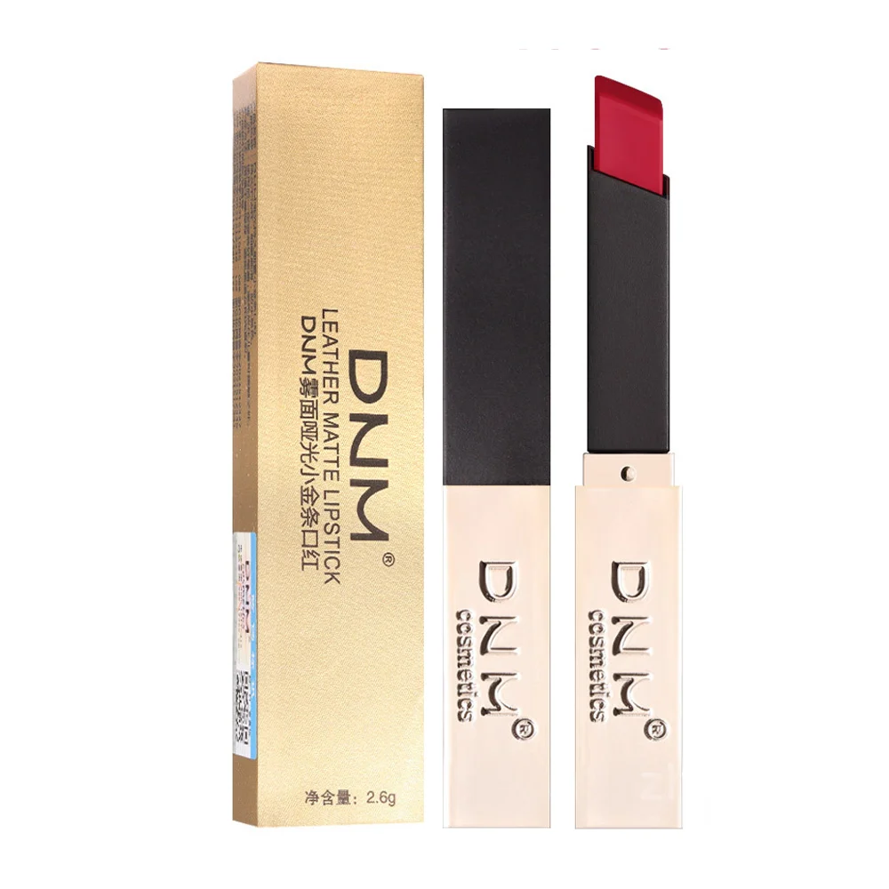 Lápiz labial en barra con efecto matte y aroma, variedad de tonalidades / dnm leather matte liptick / dz221