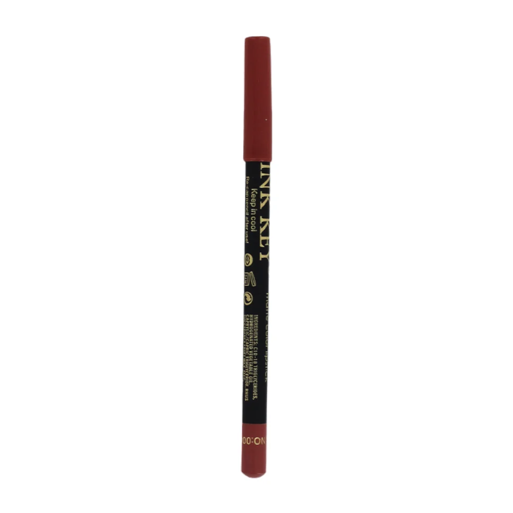 1pza Lápiz delineador para labios con efecto matte, variedad de tonos / pink key