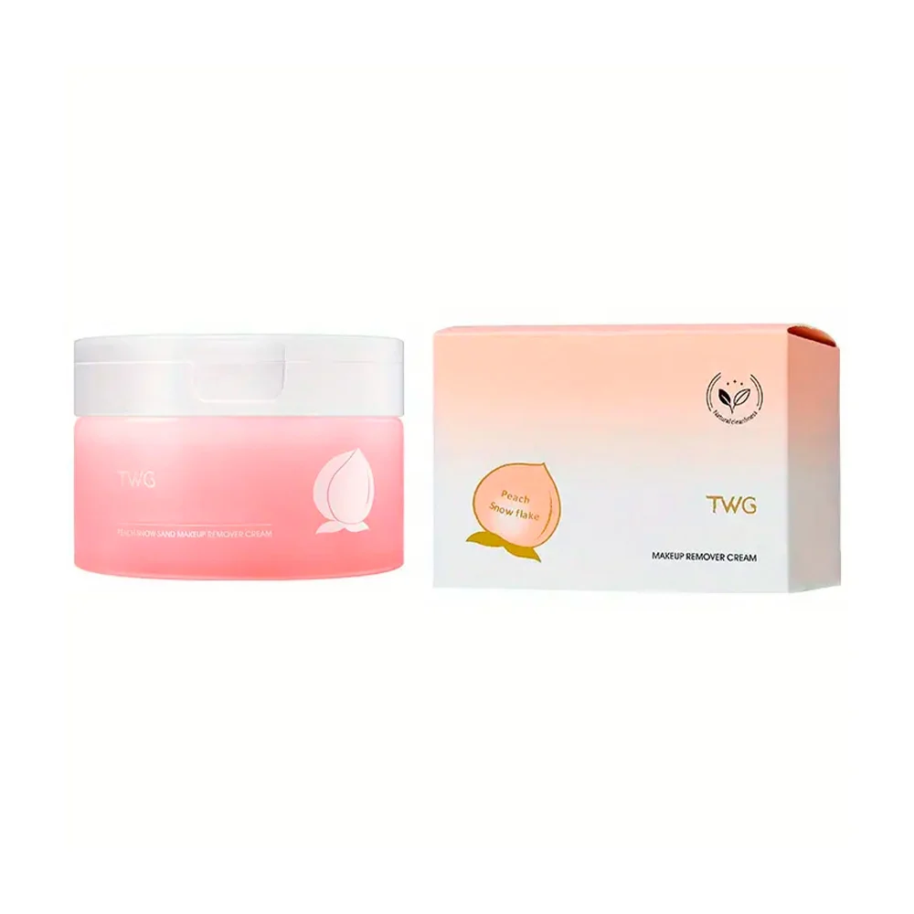 Crema / bálsamo desmaquillante con extracto de durazno / twg / peach snow flake / dh133-f