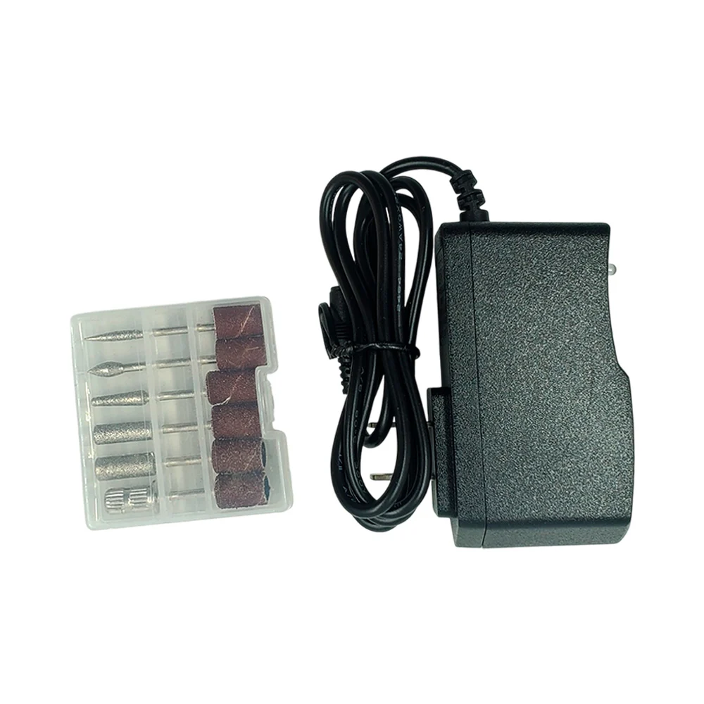 Pulidor esmeril recargable para uñas con estuche de cabezales intercambiables, 35000rpm, variedad de colores / el-51