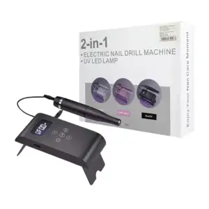 Lima eléctrica para uñas 2 en 1 con lámpara uv + repuestos, variedad …