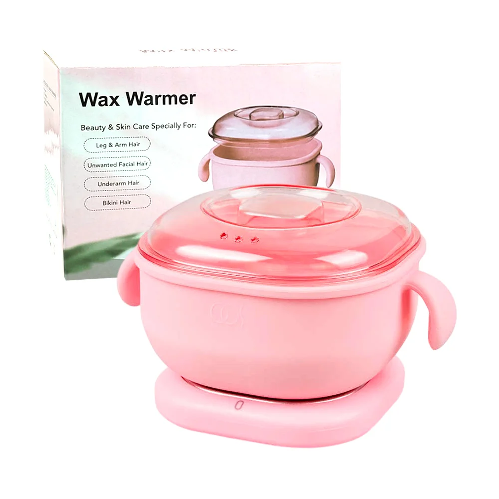 Máquina fundidora de cera para depilar con agarradera y tapa, variedad de colores / wax warmer
