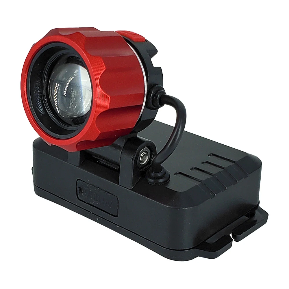 Lámpara de cabeza recargable tipo minero con 3 modos de luz intercambiable / high power headlamp