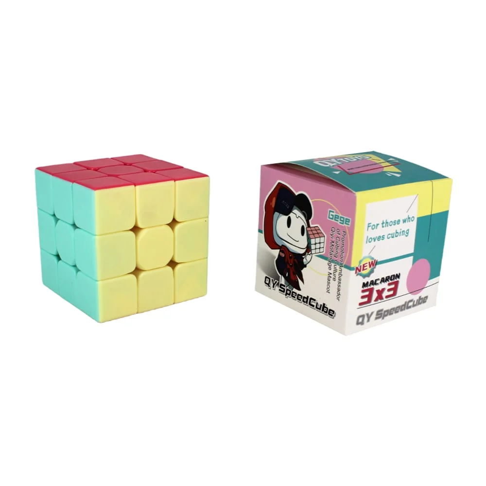 Cubo Rubik cuadrado macaron 3x3x3 qy speed cube / eqy655