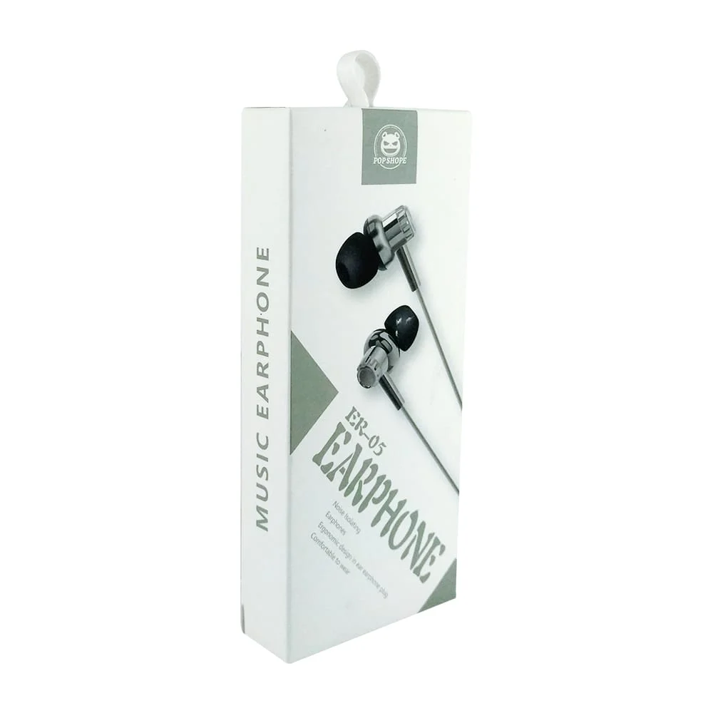 Audífonos alámbricos, bicolor, con entrada auxiliar y almohadillas ergonómicas, variedad de colores / earphone / er-05