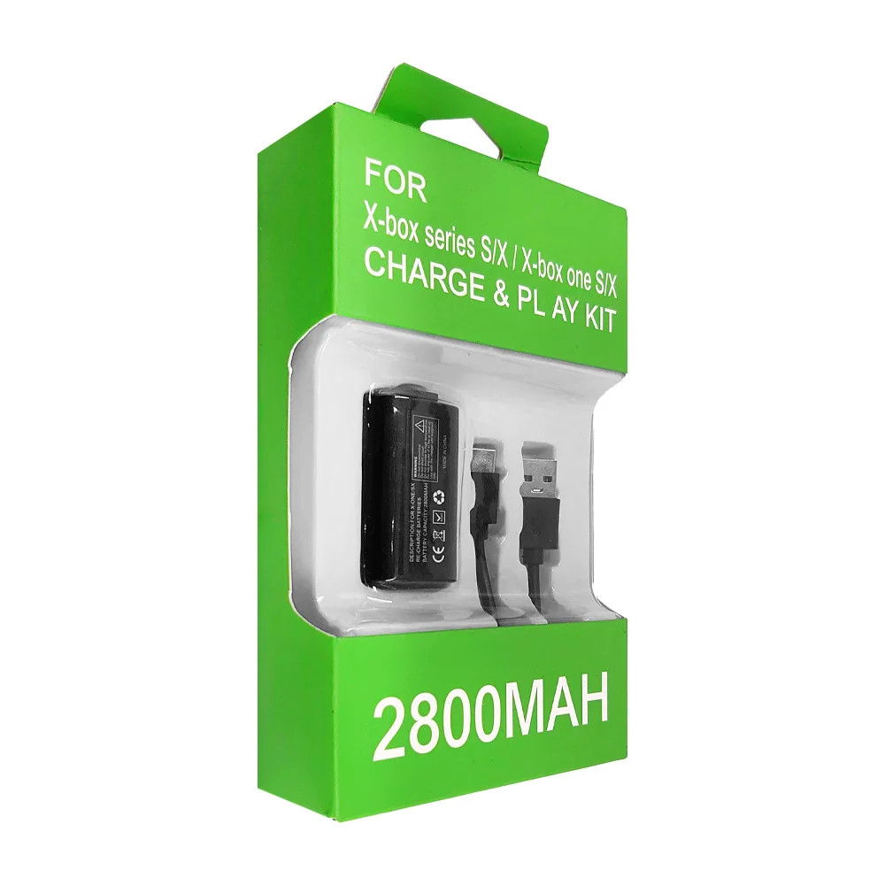Carga y juega para xbox one 2800mah con entrada tipo c / charge & play kit / 557207