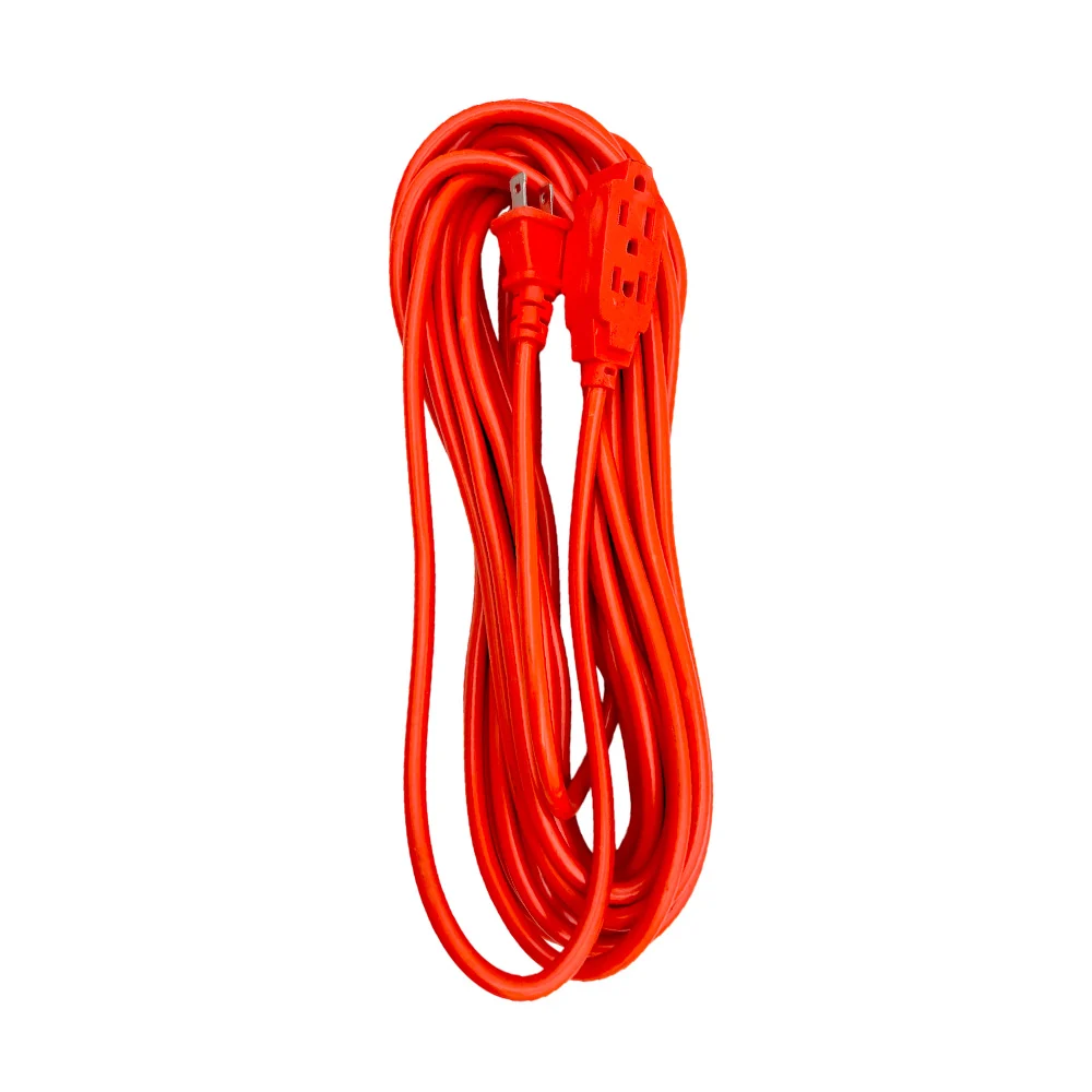 1pza Extensión grande de uso rudo, con 3 tomacorrientes, variedad de usos / 10m