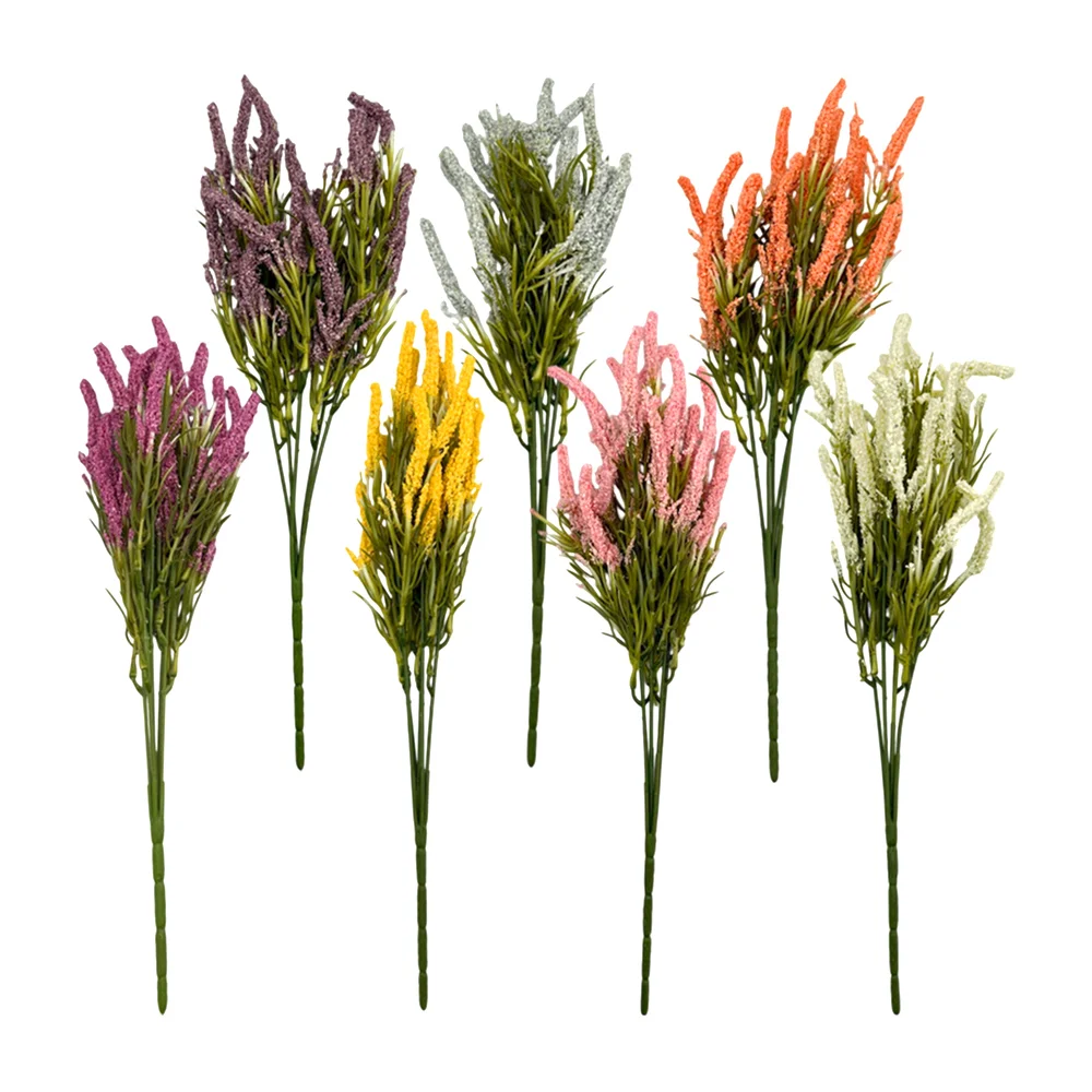 Manojo ramo de flores artificiales tipo lavanda, variedad de colores / f5569