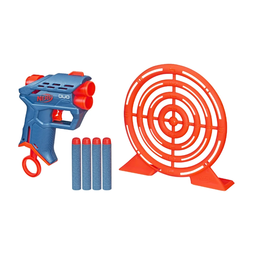 Pistola nerf elite 2.0 versión prueba de puntería con 4 dardos / f6352