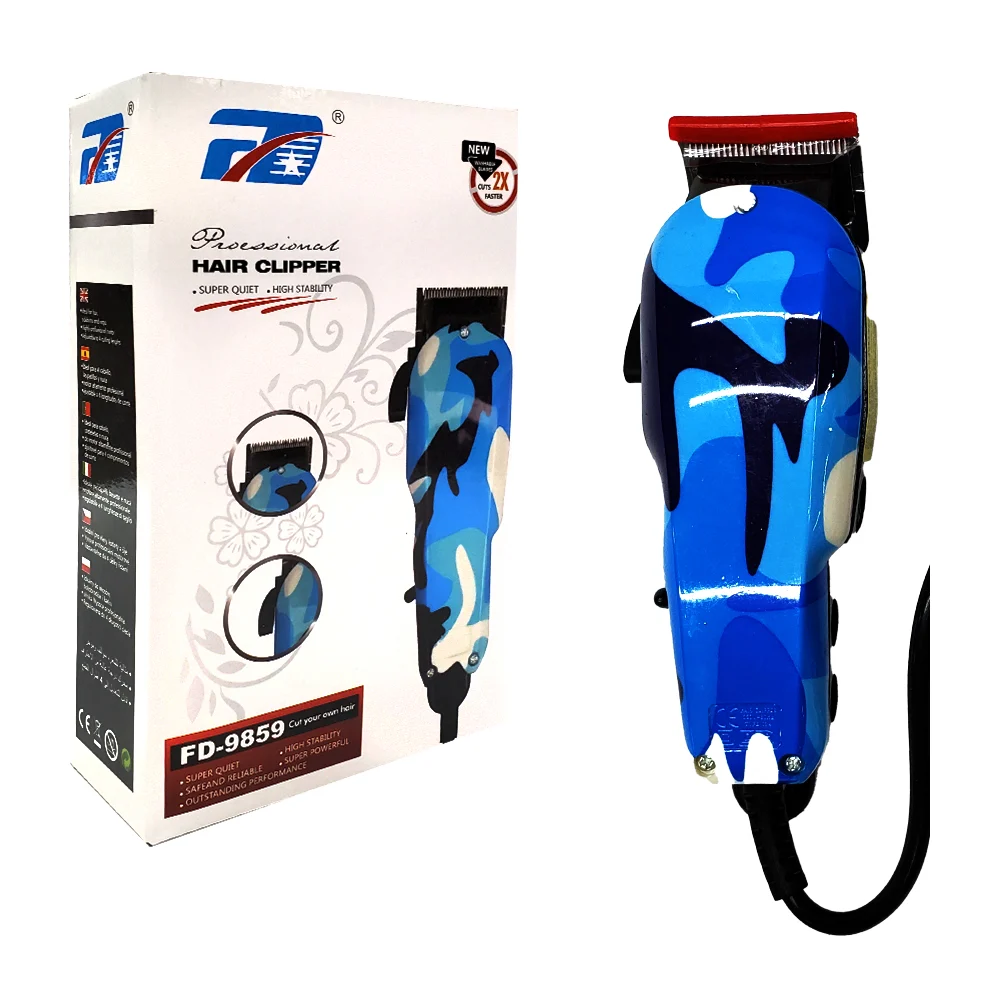 Máquina profesional para cortar cabello con hojas de 3-12mm, 4 peines, 1 peine, cepillo de limpieza, aceite lubricante y gancho de almacenamiento, varios colores / fd9858