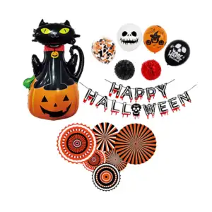 Kit de decoración para fiesta de halloween con variedad de globos, ad…