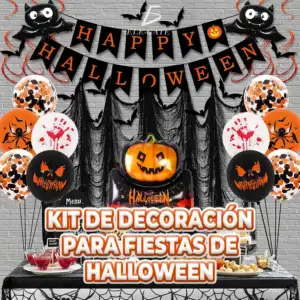 Kit de decoración para fiesta de halloween con variedad de globos y t…