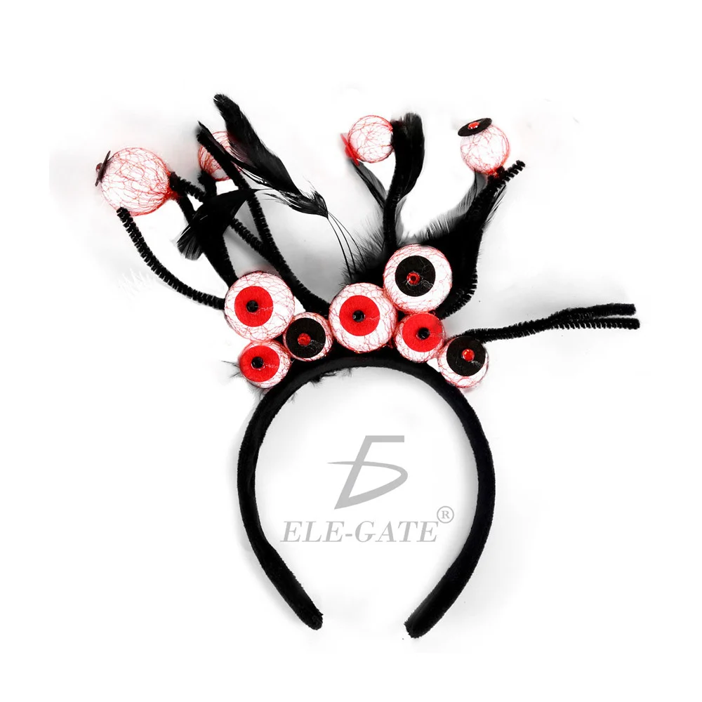 Diadema para el cabello con diseño de ojos para fiesta de halloween