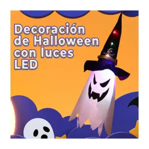 Decoración luminosa para interior y exterior con diseño de fantasma
