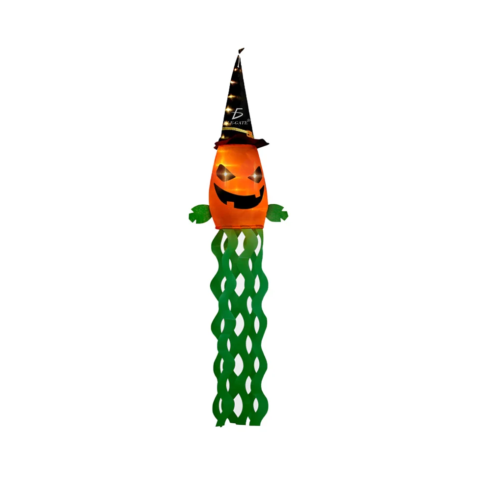 Decoración de luces led en forma de calabazas con sombrero para decoración de fiesta halloween