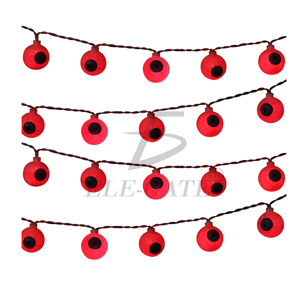 Guirnalda de luces led en forma de ojos para decoración de fiesta halloween