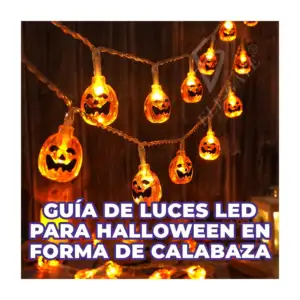 Guirnalda de luces led con diseño de calabazas para decoración fiesta…