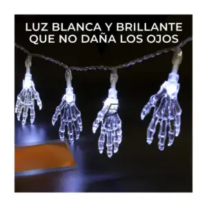 Guirnalda de luces led en forma de manos para decoración de fiesta ha…