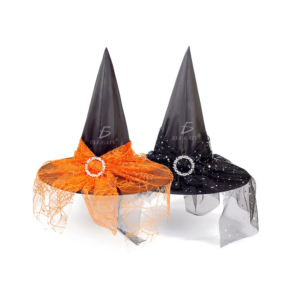 Sombrero de bruja para fiesta de halloween, variedad de colores