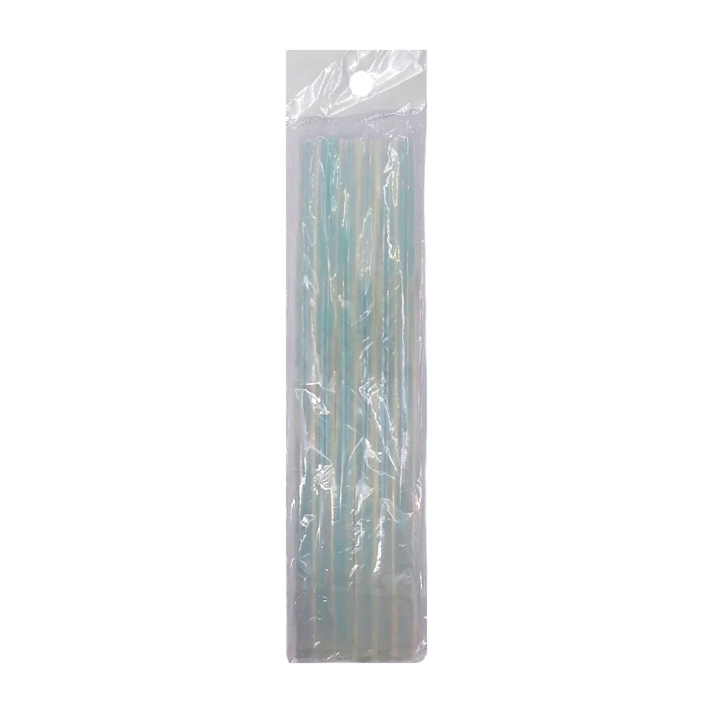 Paquete con 6 barras de silicon transparentes delgadas, 19cm / ff-0009