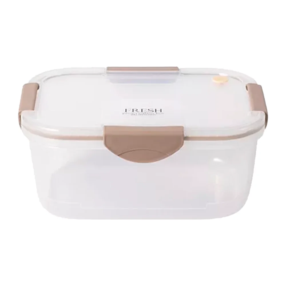 Set tupper grande y 4 tupper pequeños transparentes de plástico con tapadera de colores / fresh preservation / hua hu