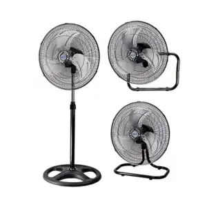 Caja con 4 ventiladores de 18 pulgadas con pedestal y base para el su…