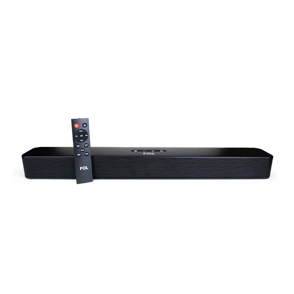 1pza Bocina inalámbrica, barra de sonido fol, con control remoto y controles de reproducción iluminados, variedad de funciones / fs-m238