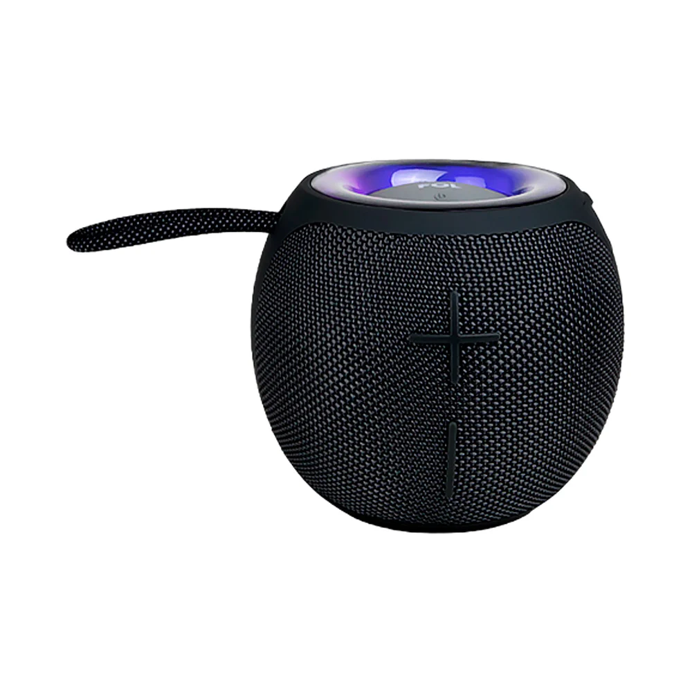 Bocina inalámbrica bluetooth fol con diseño circular, correa, luz rgb y puerto tf, variedad de colores / fs-s137