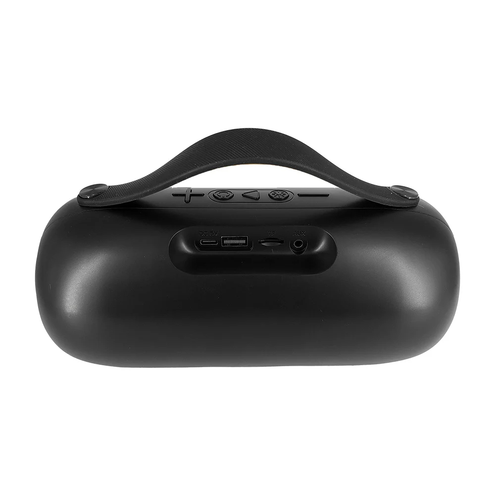 Bocina cilíndrica bluetooth fol con luz...