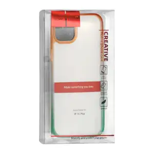 Funda protectora para iphone 14 plus de plástico rígido bicolor, vari…